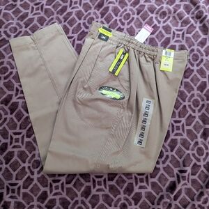 Lee Womens Tan Khaki Pants Comfort Waist 18W